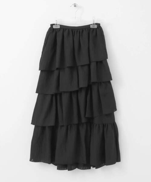 LAATO(ラート)の「FRILL GIRLY SKIRT(スカート・レディース・ブラック/オフホワイト・FREE)」の21枚目の写真