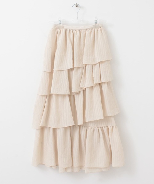 LAATO(ラート)の「FRILL GIRLY SKIRT(スカート・レディース・ブラック/オフホワイト・FREE)」の22枚目の写真