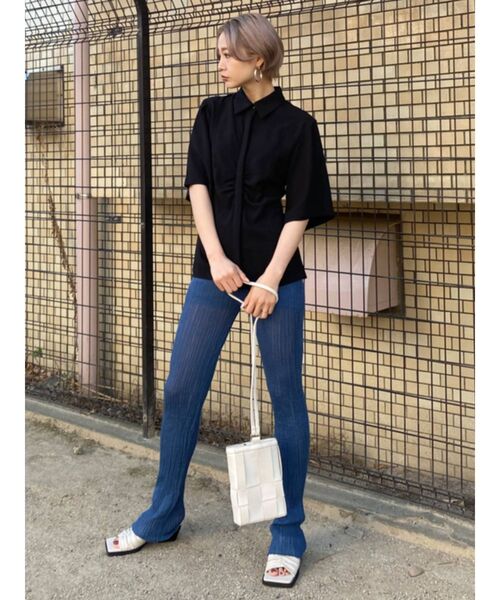 EMODA（エモダ）の「リンクルニットパンツ（その他パンツ・レディース・ブラック/オレンジ/ブルー・FREE）」の14枚目の写真