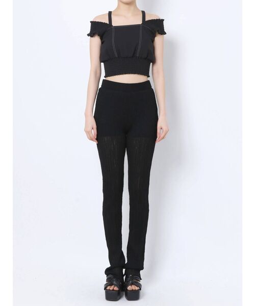 EMODA（エモダ）の「リンクルニットパンツ（その他パンツ・レディース・ブラック/オレンジ/ブルー・FREE）」の15枚目の写真