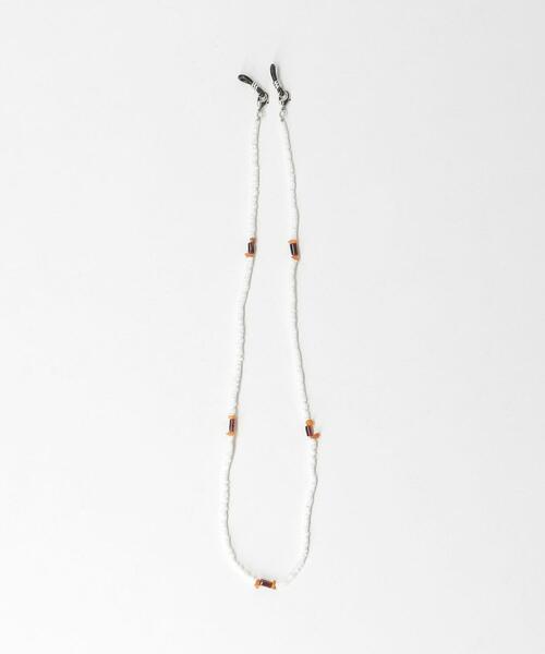 BEAUTY&YOUTH UNITED ARROWS(ビューティーアンドユースユナイテッドアローズ)の「BY ネックレス & グラスコード(ネックレス・メンズ・ホワイト/ターコイズブルー/ケリー・FREE)」の2枚目の写真