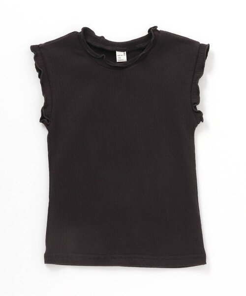 apres les cours（アプレレクール）の「/ノースリーブTシャツ（Tシャツ/カットソー・キッズ・ダークグリーン/チャコール/アイボリー/マスタード/ピンク・90/80/100/110/120/130/140）」の2枚目の写真