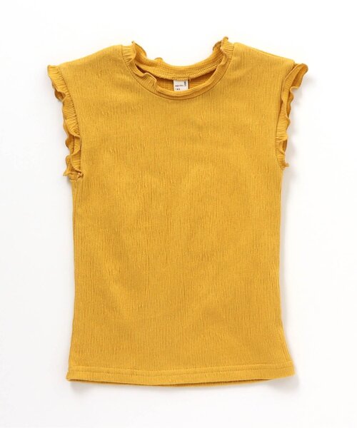 apres les cours（アプレレクール）の「/ノースリーブTシャツ（Tシャツ/カットソー・キッズ・ダークグリーン/チャコール/アイボリー/マスタード/ピンク・90/80/100/110/120/130/140）」の4枚目の写真