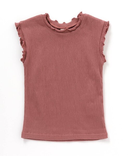 apres les cours（アプレレクール）の「/ノースリーブTシャツ（Tシャツ/カットソー・キッズ・ダークグリーン/チャコール/アイボリー/マスタード/ピンク・90/80/100/110/120/130/140）」の11枚目の写真