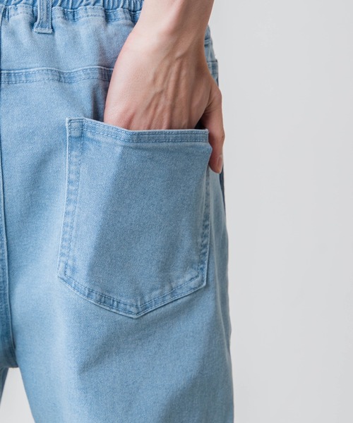 WEGO（ウィゴー）の「WEGO/ストレッチデニム スキニージョガーパンツ（デニムパンツ・メンズ・スカイブルー/コバルトブルー・MEDIUM/LARGE）」の9枚目の写真