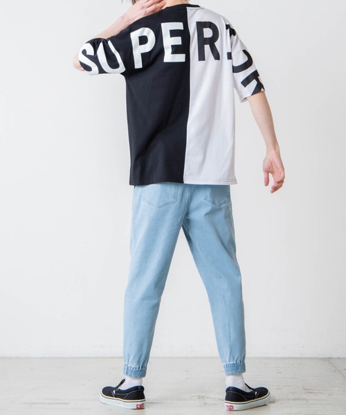 WEGO（ウィゴー）の「WEGO/ストレッチデニム スキニージョガーパンツ（デニムパンツ・メンズ・スカイブルー/コバルトブルー・MEDIUM/LARGE）」の6枚目の写真