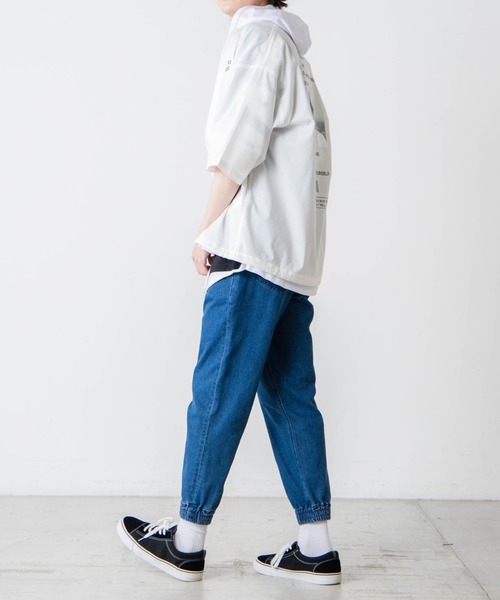 WEGO（ウィゴー）の「WEGO/ストレッチデニム スキニージョガーパンツ（デニムパンツ・メンズ・スカイブルー/コバルトブルー・MEDIUM/LARGE）」の4枚目の写真