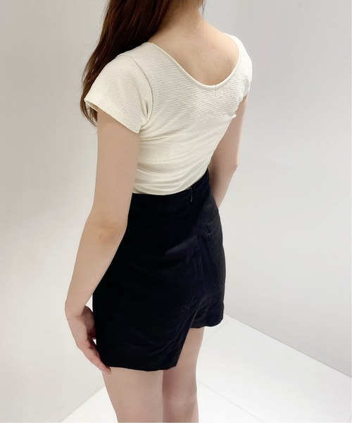 Charles Chaton(シャルルシャトン)の「Swan lake Tシャツ(Tシャツ/カットソー・レディース・アイボリー/ブラック・FREE)」の4枚目の写真