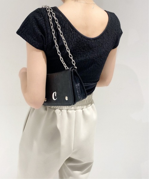 Charles Chaton(シャルルシャトン)の「Swan lake Tシャツ(Tシャツ/カットソー・レディース・アイボリー/ブラック・FREE)」の6枚目の写真