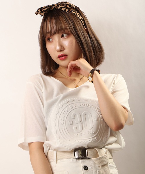 FUNALIVE(ファンアライブ)の「【je crois soi】型押しカットソー(Tシャツ/カットソー・レディース・ブラック/ベージュ/パープル/グレー/ブルー/グリーン/オレンジ/オフホワイト/グレー系その他/ピンク/イエロー/サーモンピンク・FREE)」の13枚目の写真
