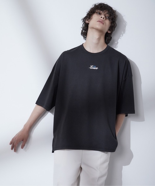 Loose/ルース（ルース）の「スムースコットン ローズロゴ ビッグT（Tシャツ/カットソー・メンズ・ホワイト/ブラック/ブルーグレー・S/M/L）」の13枚目の写真