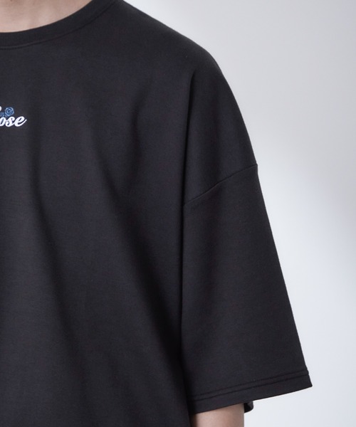 Loose/ルース（ルース）の「スムースコットン ローズロゴ ビッグT（Tシャツ/カットソー・メンズ・ホワイト/ブラック/ブルーグレー・S/M/L）」の14枚目の写真