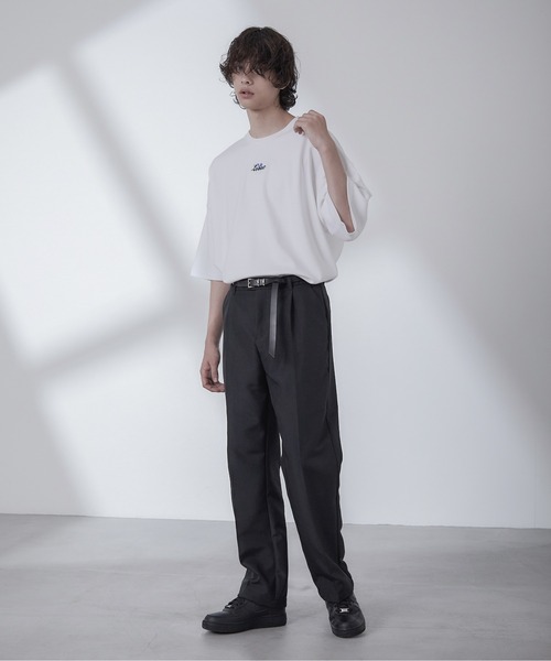 Loose/ルース（ルース）の「スムースコットン ローズロゴ ビッグT（Tシャツ/カットソー・メンズ・ホワイト/ブラック/ブルーグレー・S/M/L）」の4枚目の写真