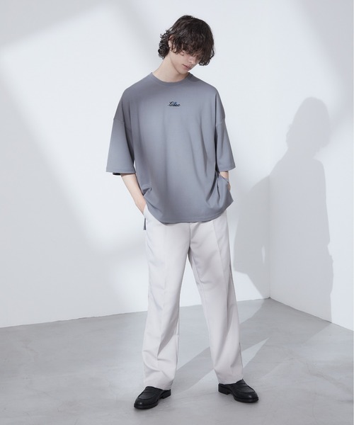 Loose/ルース（ルース）の「スムースコットン ローズロゴ ビッグT（Tシャツ/カットソー・メンズ・ホワイト/ブラック/ブルーグレー・S/M/L）」の5枚目の写真