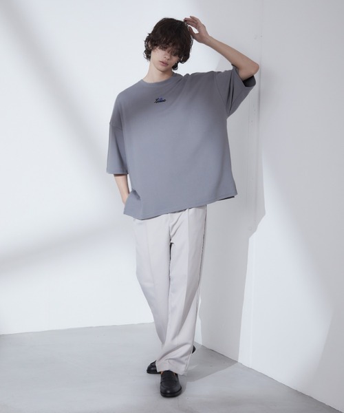 Loose/ルース（ルース）の「スムースコットン ローズロゴ ビッグT（Tシャツ/カットソー・メンズ・ホワイト/ブラック/ブルーグレー・S/M/L）」の12枚目の写真