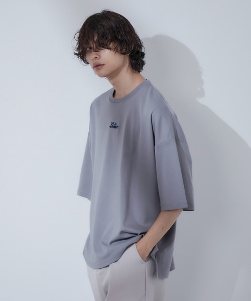 Loose/ルース（ルース）の「スムースコットン ローズロゴ ビッグT（Tシャツ/カットソー・メンズ・ホワイト/ブラック/ブルーグレー・S/M/L）」の19枚目の写真