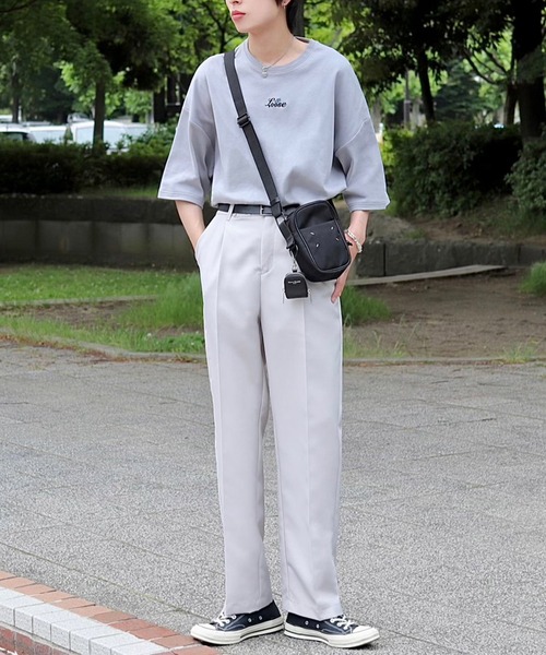 Loose/ルース（ルース）の「スムースコットン ローズロゴ ビッグT（Tシャツ/カットソー・メンズ・ホワイト/ブラック/ブルーグレー・S/M/L）」の16枚目の写真