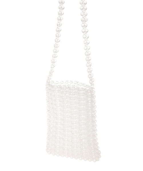 fifth calin（フィフスカラン）の「クリアビーズショルダーバッグ（ショルダーバッグ・レディース・クリア・FREE）」の4枚目の写真