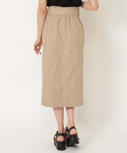 WILLSELECTION（ウィルセレクション）の「ベルト付ツイルタイトスカート（スカート・レディース・ネイビー/ベージュ・MEDIUM/SMALL）」の3枚目の写真