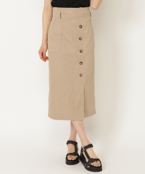 WILLSELECTION（ウィルセレクション）の「ベルト付ツイルタイトスカート（スカート・レディース・ネイビー/ベージュ・MEDIUM/SMALL）」の8枚目の写真