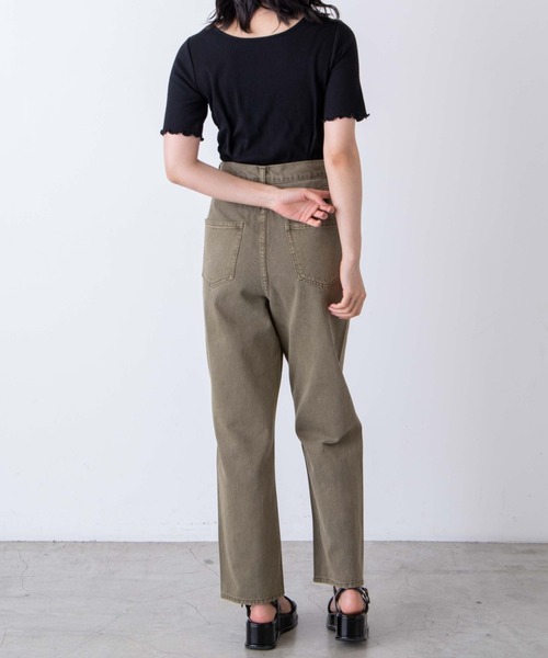 WEGO（ウィゴー）の「WEGO/2WAYメロウリブT（Tシャツ/カットソー・レディース・サックスブルー/ホワイト/ブラック/ライトブラウン・FREE）」の10枚目の写真