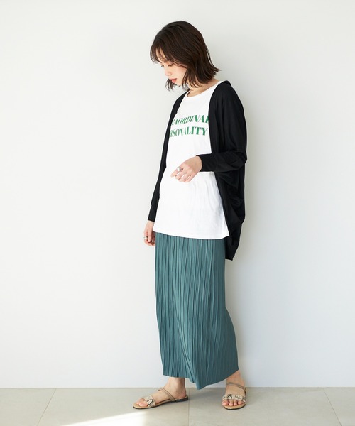 GeeRA(ジーラ)の「【羽織り/持ち運び/冷房対策に便利!】接触冷感!ドルマンカットソーカーディガン(カーディガン/ボレロ・レディース・ブラック/グリーン/モカ/アイボリー/ピンク/オフホワイト/ブルー・LARGE/MEDIUM/X-LARGE/XX-LARGE)」の14枚目の写真