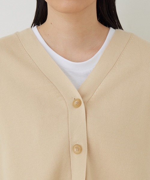 ADAM ET ROPE'(アダムエロペ)の「【セットアップ対応】<SETアイテム>クールUVニットジレセット(Tシャツ/カットソー・レディース・ブラック/クリーム・FREE)」の10枚目の写真