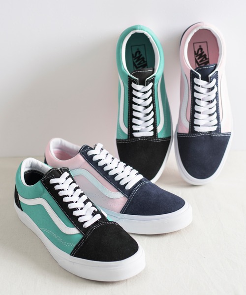 And A（アンドエー）の「VANS ヴァンズ / UA OLD SKOOL オールドスクール スエードローカットスニーカー /  VN0A3WKT4FW/4FV（スニーカー・メンズ・ターコイズブルー/ピンク・26cm/27.5cm/27cm/26.5cm/28cm）」の5枚目の写真
