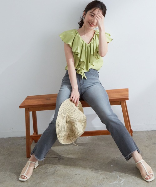 VIS(ビス)の「シンプルナチュラルハット(ハット・レディース・ベージュ/グレー系その他/ベージュ系その他・FREE)」の9枚目の写真