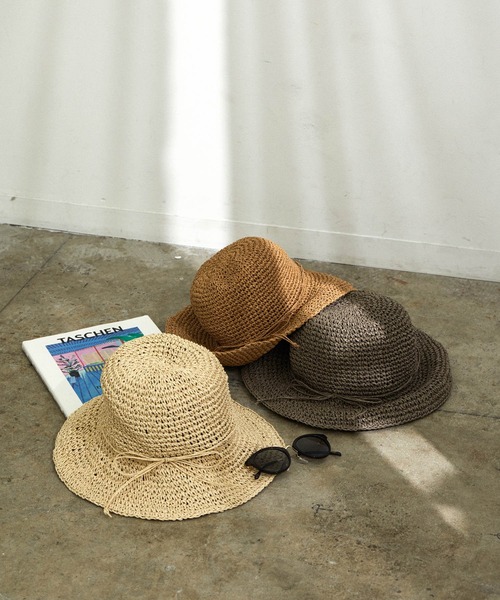 VIS(ビス)の「シンプルナチュラルハット(ハット・レディース・ベージュ/グレー系その他/ベージュ系その他・FREE)」の6枚目の写真