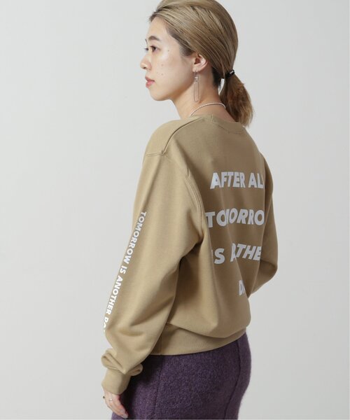 MJUKA.(ミューカ)の「プリントスウェットプルオーバー(Tシャツ/カットソー・レディース・チャコールグレー/ベージュ・FREE)」の5枚目の写真