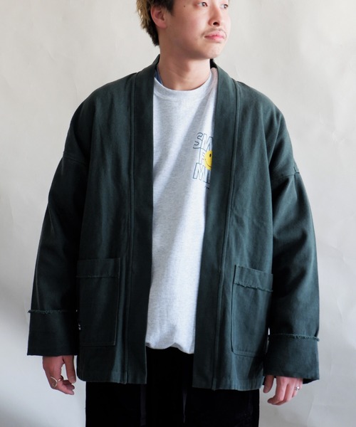 MANASTASH(マナスタッシュ)の「MANASTASH/マナスタッシュ CHILLWACK NORAGI JACKET チリワックノラギジャケット 7112114(ブルゾン・メンズ・ブラック/ダークグリーン/インディゴブルー・LARGE/X-LARGE)」の2枚目の写真