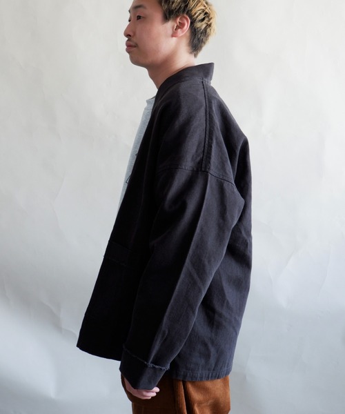 MANASTASH(マナスタッシュ)の「MANASTASH/マナスタッシュ CHILLWACK NORAGI JACKET チリワックノラギジャケット 7112114(ブルゾン・メンズ・ブラック/ダークグリーン/インディゴブルー・LARGE/X-LARGE)」の4枚目の写真