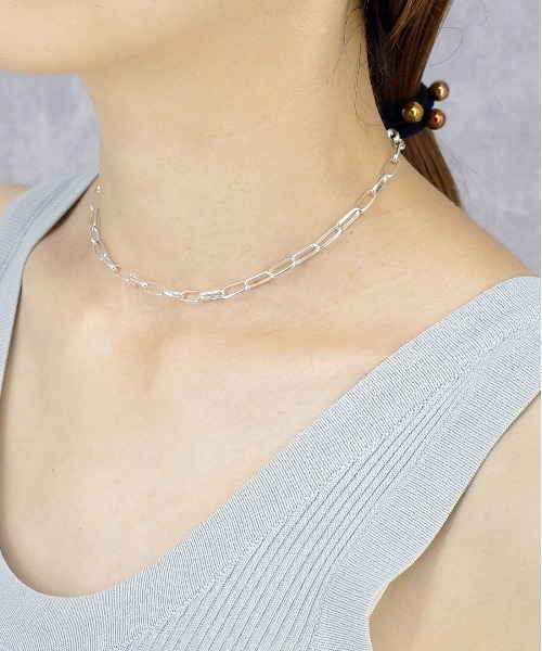 ISOLATION（アイソレーション）の「【ISOLATION / アイソレーション】Silver925 Classic Chain Choker / クラシックチェーンチョーカー シルバー925（ネックレス・レディース・シルバー・FREE）」の15枚目の写真