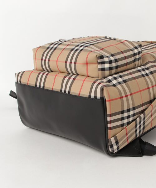 BURBERRY（バーバリー）の「BURBERRY VINTAGE CHECK BACKPACK バーバリー チェック バックパック（バックパック/リュック・メンズ・ベージュ・FREE）」の6枚目の写真