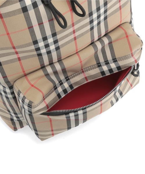 BURBERRY（バーバリー）の「BURBERRY VINTAGE CHECK BACKPACK バーバリー チェック バックパック（バックパック/リュック・メンズ・ベージュ・FREE）」の8枚目の写真