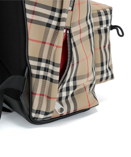 BURBERRY（バーバリー）の「BURBERRY VINTAGE CHECK BACKPACK バーバリー チェック バックパック（バックパック/リュック・メンズ・ベージュ・FREE）」の9枚目の写真