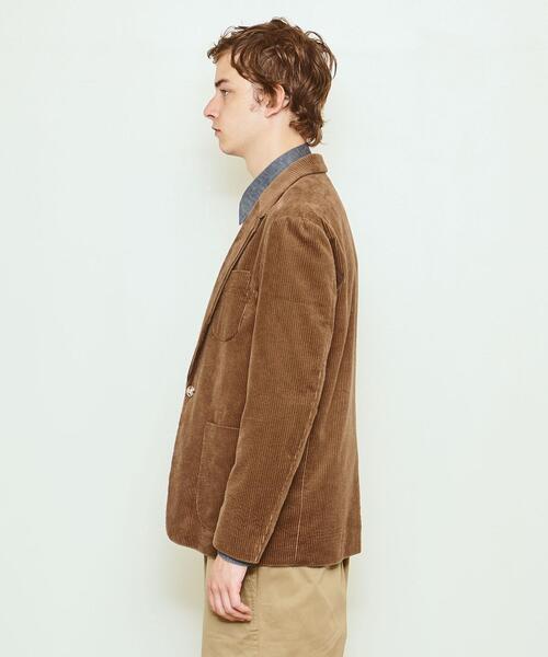 UNITED ARROWS & SONS(ユナイテッドアローズアンドサンズ)の「<UNITED ARROWS & SONS> WIDE WALE CORD JACKET/テーラードジャケット(テーラードジャケット・メンズ・ブラウン/グレー・S/M/L/XL)」の4枚目の写真