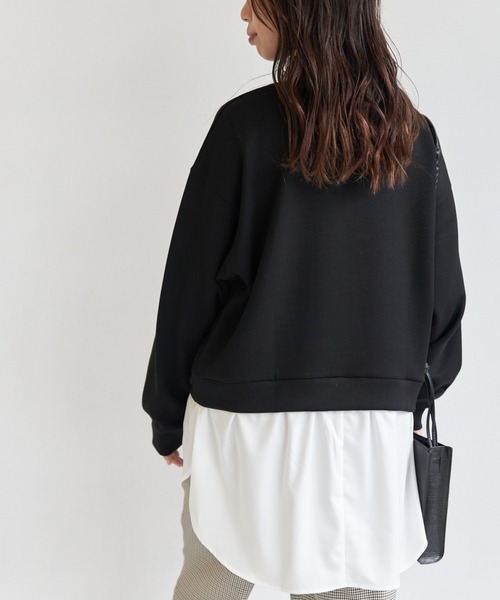 AIC.（エーアイシー）の「裾ドッキングプルオーバー（Tシャツ/カットソー・レディース・グレー/ブラック/ネイビー・FREE）」の13枚目の写真