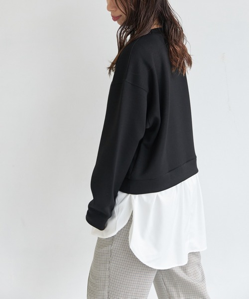 AIC.（エーアイシー）の「裾ドッキングプルオーバー（Tシャツ/カットソー・レディース・グレー/ブラック/ネイビー・FREE）」の12枚目の写真