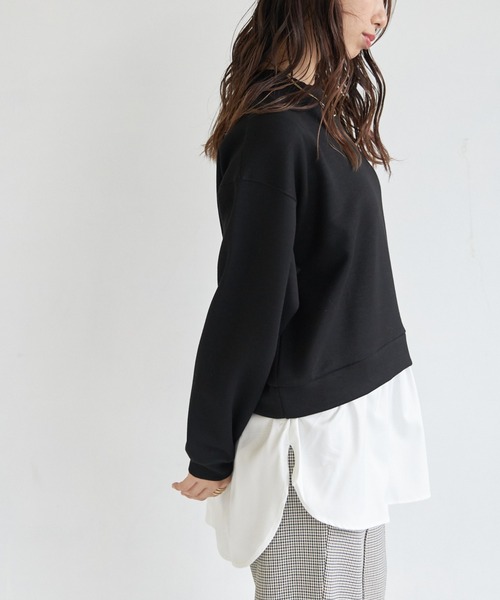 AIC.（エーアイシー）の「裾ドッキングプルオーバー（Tシャツ/カットソー・レディース・グレー/ブラック/ネイビー・FREE）」の11枚目の写真