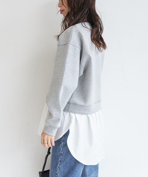 AIC.（エーアイシー）の「裾ドッキングプルオーバー（Tシャツ/カットソー・レディース・グレー/ブラック/ネイビー・FREE）」の19枚目の写真