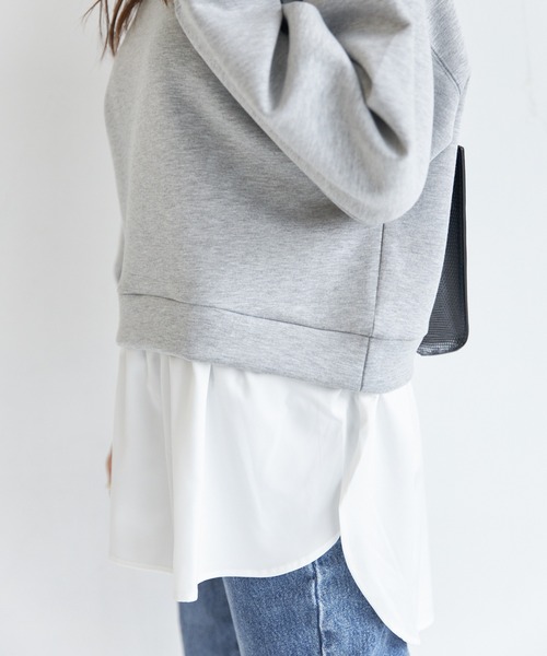 AIC.（エーアイシー）の「裾ドッキングプルオーバー（Tシャツ/カットソー・レディース・グレー/ブラック/ネイビー・FREE）」の20枚目の写真