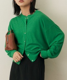 Aunt Marie's | クルーネックリングドットボタンカーディガン(カーディガン/ボレロ)