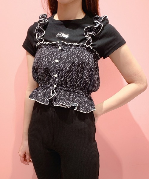 lilLilly（リルリリー）の「ハートプリントキャミトップス（キャミソール・レディース・ホワイト/ブラック/レッド・FREE）」の8枚目の写真