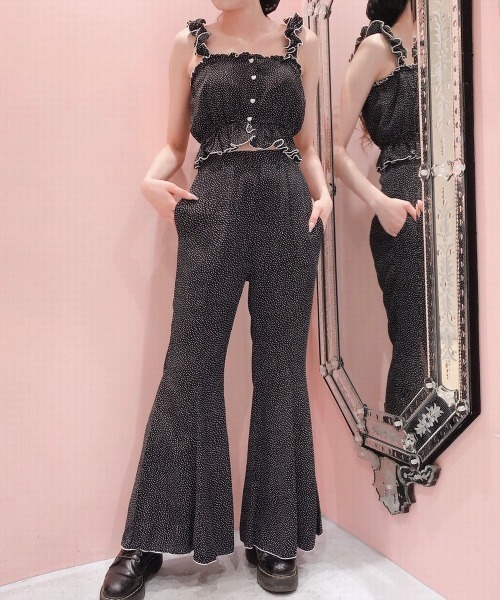 lilLilly（リルリリー）の「ハートプリントキャミトップス（キャミソール・レディース・ホワイト/ブラック/レッド・FREE）」の7枚目の写真