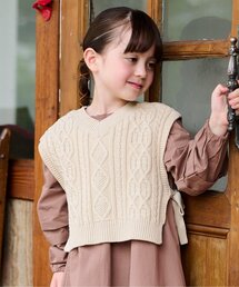 BREEZE | 前後2WAYケーブルニットベスト(ニット/セーター)