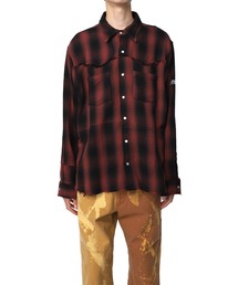 MYne | 【MYne】ウェスタンオンブレチャックシャツ/Western Omble Check Shirt(シャツ/ブラウス)