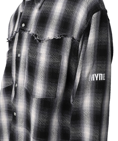 MYne(マイン)の「【MYne】ウェスタンオンブレチャックシャツ/Western Omble Check Shirt(シャツ/ブラウス・メンズ・ブラック/レッド/イエロー・S/M/L)」の7枚目の写真