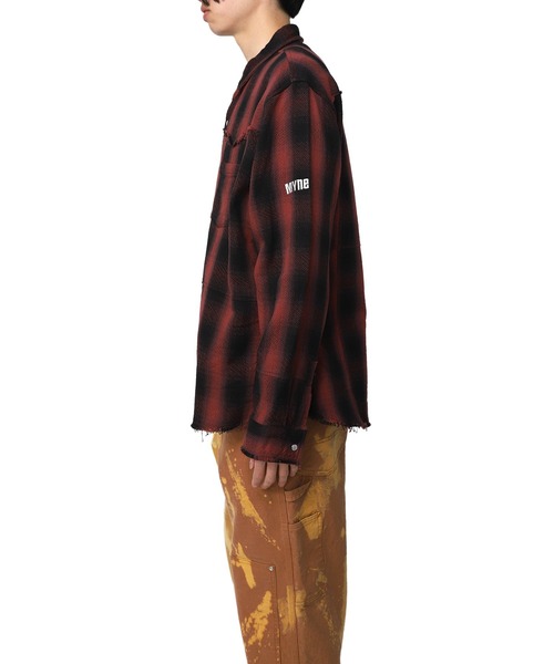 MYne(マイン)の「【MYne】ウェスタンオンブレチャックシャツ/Western Omble Check Shirt(シャツ/ブラウス・メンズ・ブラック/レッド/イエロー・S/M/L)」の8枚目の写真